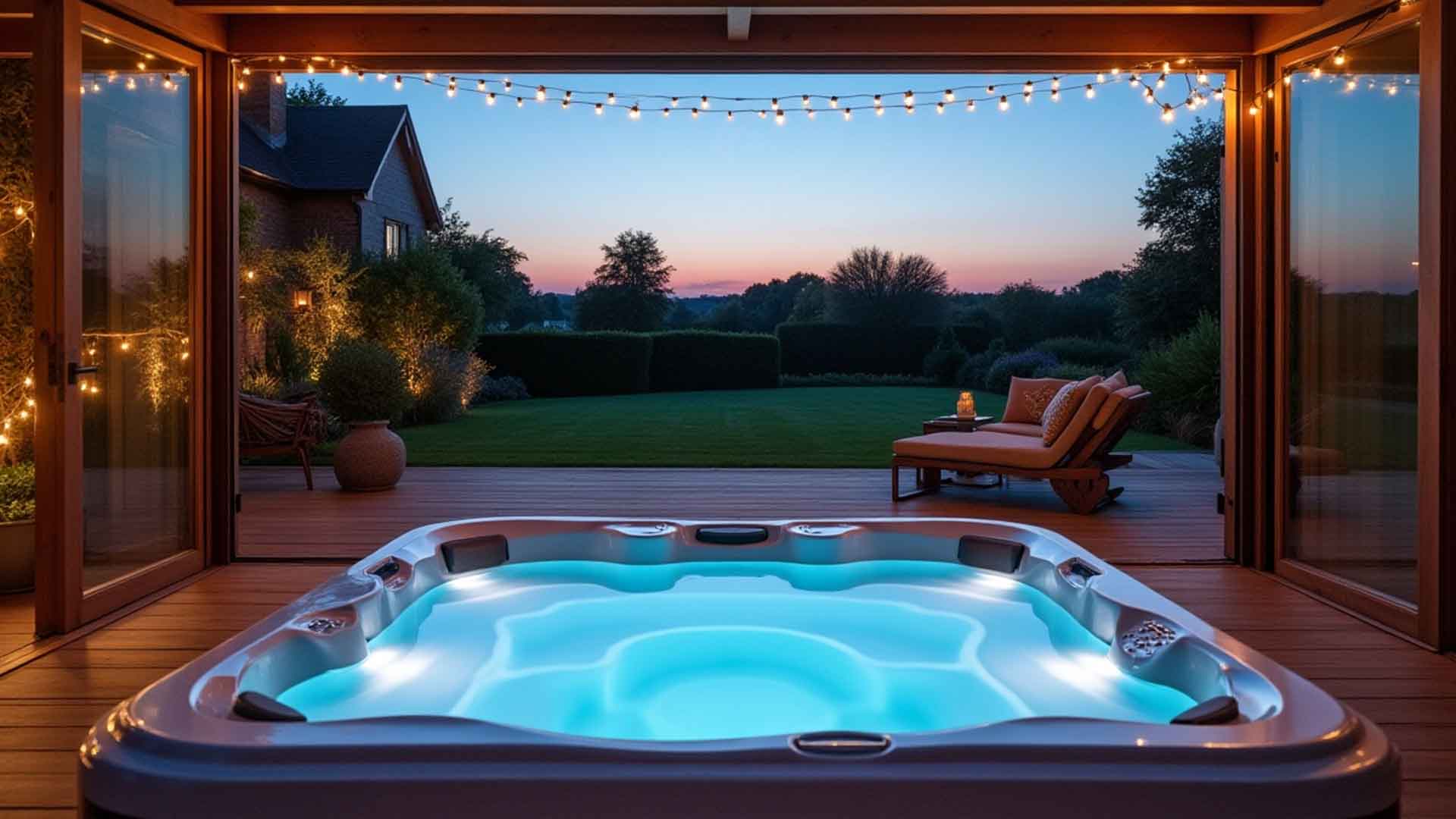 hot tub garden room