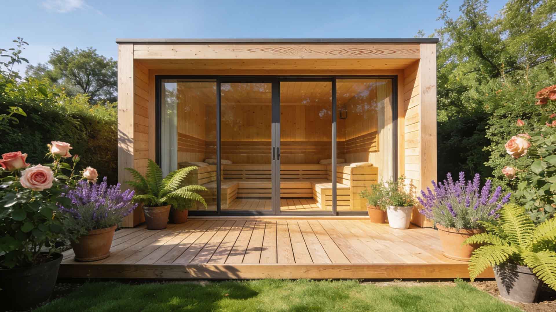 garden spa, sauna garden room